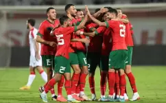 جانب من مباراة المغرب وجورجيا