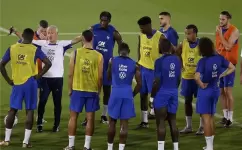 جانب من تدريب منتخب فرنسا