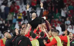 فرحة لاعبي المغرب