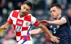 يورانوفيتش خلال مباراة سابقة لكرواتيا