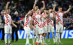 فرحة لاعبي كرواتيا