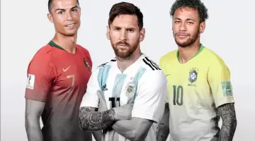 الثلاثي العالمي نيمار و ميسي و رونالدو