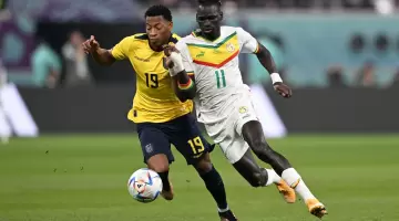 جانب من مباراة السنغال والإكوادور