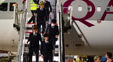 خلال وصول منتخب اليابان