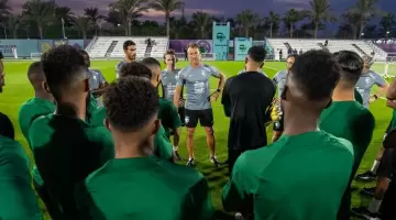 جانب من تدريب المنتخب السعودي