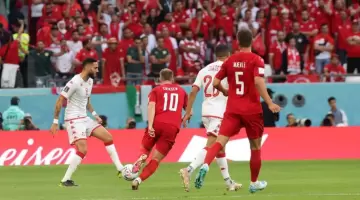 مباراة تونس والدنمارك
