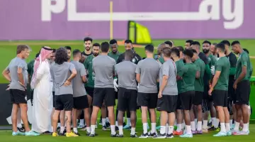 جانب من تدريب المنتخب السعودي