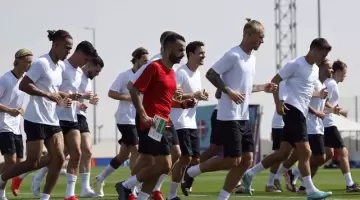 تدريب منتخب الدنمارك "صورة أرشيفية"