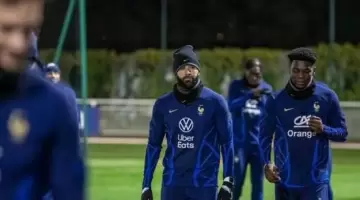 جانب من تدريب منتخب فرنسا