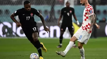 جانب من مباراة كرواتيا وكندا