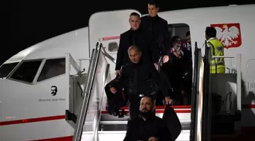 وصول منتخب بولندا