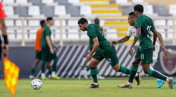 جانب من مباراة السعودية وبنما