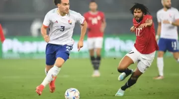 جانب من مباراة مصر وبلجيكا