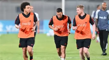 جانب من تدريب منتخب بلجيكا