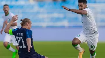 جانب من مباراة السعودية وكرواتيا