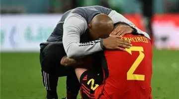 لاعبو بلجيكا بعد مباراة كرواتيا