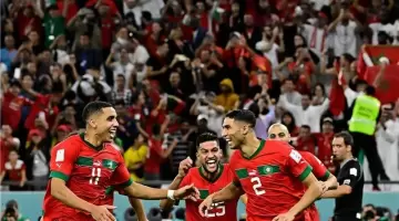 فرحة لاعبي المغرب