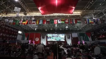 جانب من الحضور الجماهيري في غزة