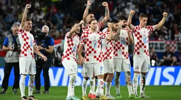 فرحة لاعبي كرواتيا