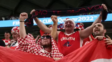 جماهير كرواتية بالمدرجات