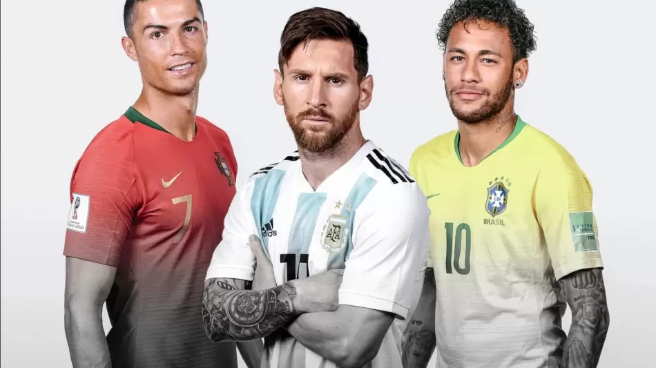 الثلاثي العالمي نيمار و ميسي و رونالدو