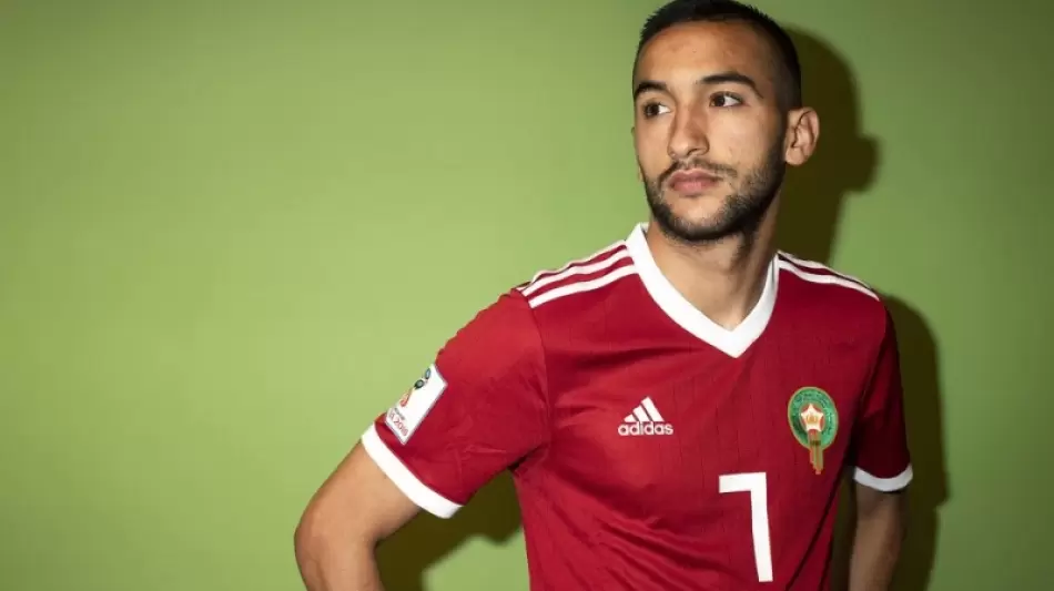 حكيم زياش بقميص المغرب