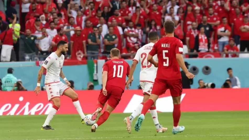 مباراة تونس والدنمارك
