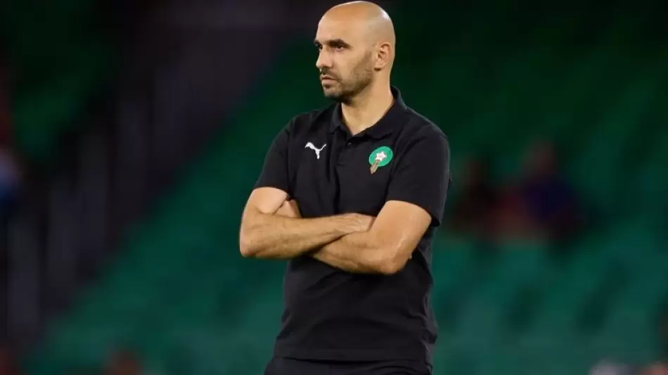 المدرب المغربي وليد الركراكي