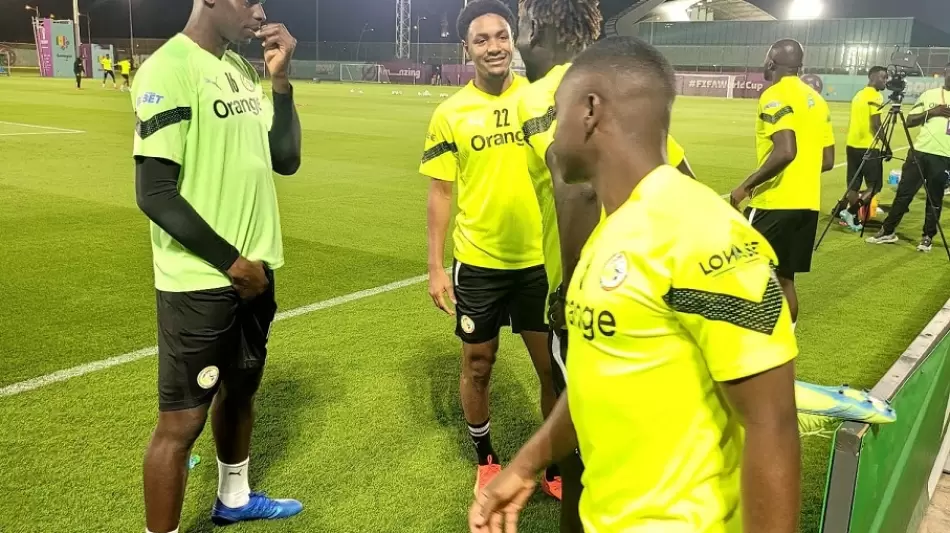 جانب من تدريبات سابقة لمنتخب السنغال