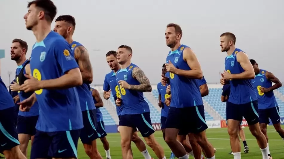 جانب من تدريب المنتخب الإنجليزي