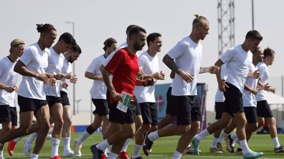 تدريب منتخب الدنمارك "صورة أرشيفية"