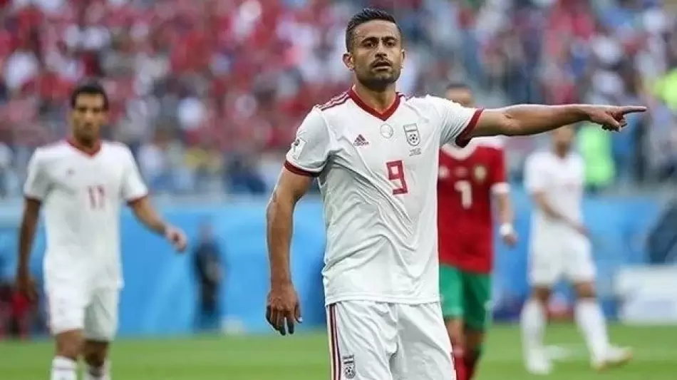 لاعب منتخب إيران أوميد إبراهيمي