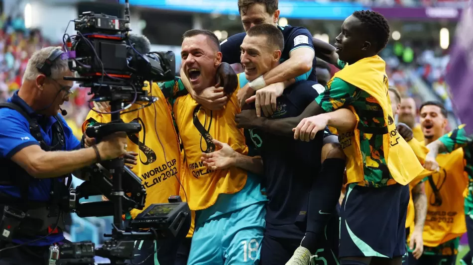 جانب من مباراة تونس وأستراليا