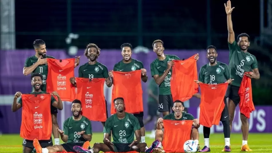 جانب من تدريب المنتخب السعودي