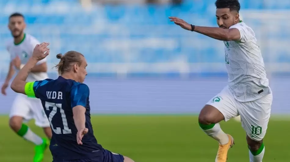 جانب من مباراة السعودية وكرواتيا