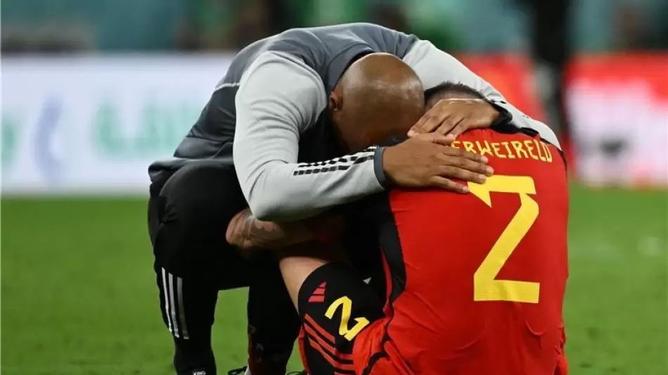 لاعبو بلجيكا بعد مباراة كرواتيا