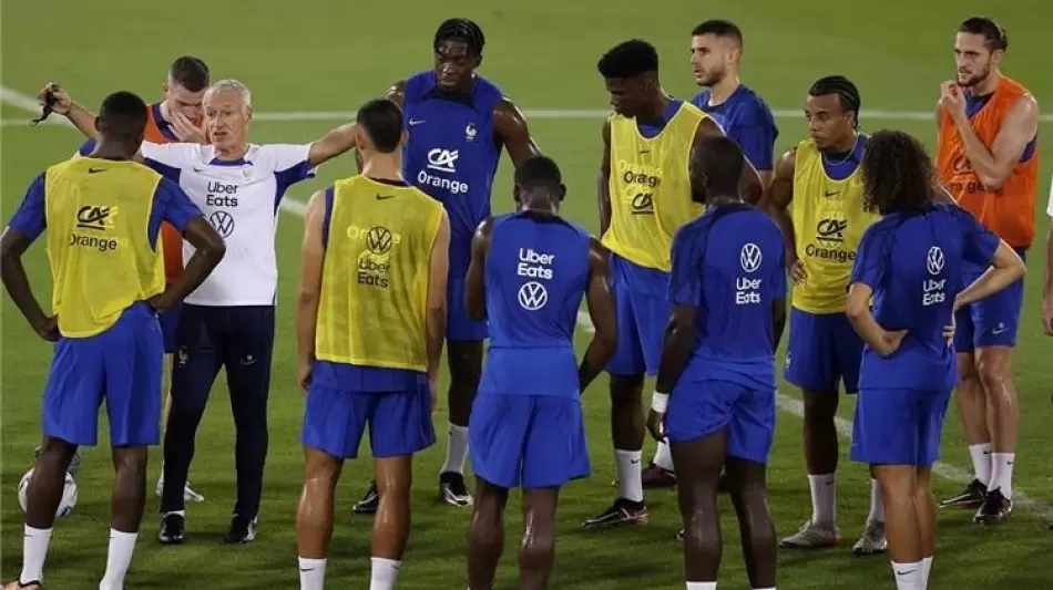 جانب من تدريب منتخب فرنسا