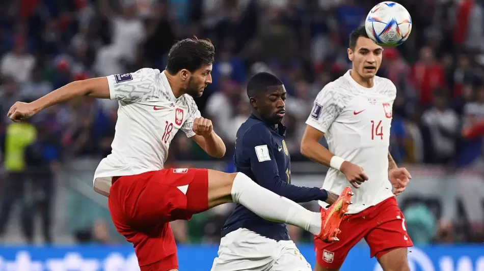 جانب من مبارة فرنسا وبولندا