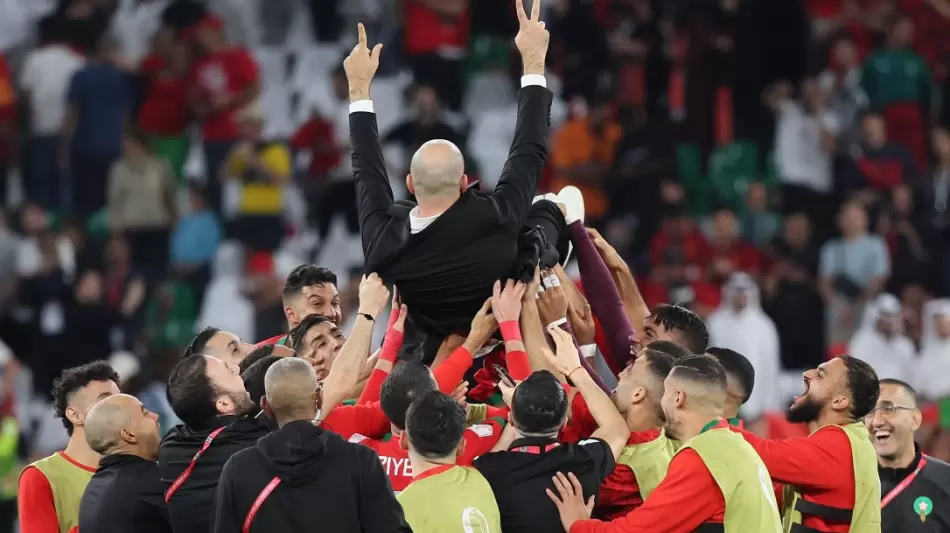 فرحة لاعبي المغرب