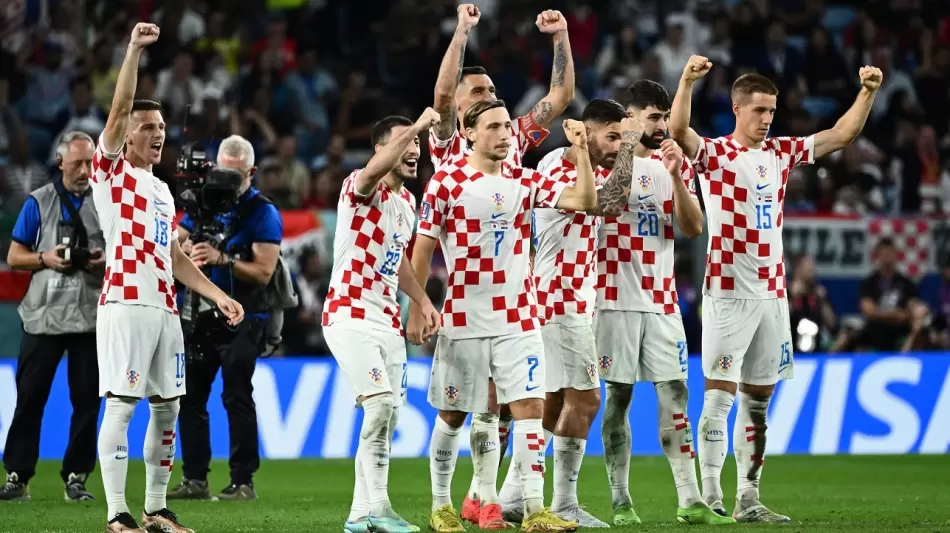 فرحة لاعبي كرواتيا