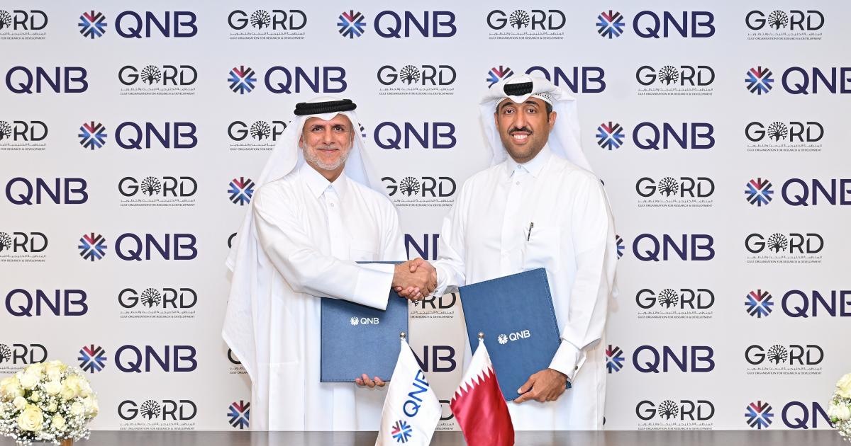المنظمة الخليجية للبحث والتطوير ومجموعة QNB توقعان مذكرة تفاهم