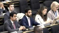 جانب من المشاركة القطرية في جلسة النقاش