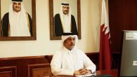 جانب من المشاركة القطرية في الاجتماع