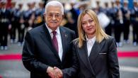 الرئيس الفلسطيني ورئيسة وزراء إيطاليا