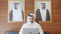 جانب من المشاركة القطرية في الاجتماع عن بُعد