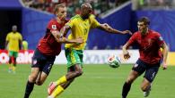 لقطة من مباراة جنوب إفريقيا وتشيكيا