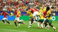 لقطة لهدف إمام عاشور في مرمى المنتخب الأسترالي