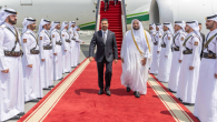 جانب من وصول رئيس الوزراء العراقي