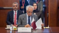 جانب من المشاركة القطرية في الاجتماع