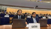 جانب من المشاركة القطرية في الاجتماعات